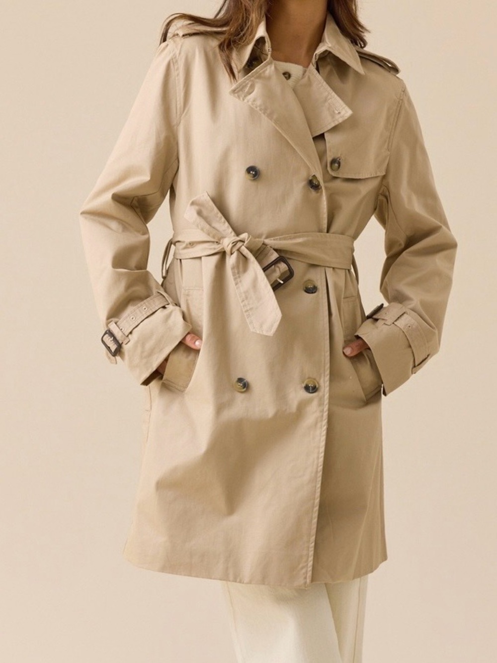 NEW Altar’d State Tan Trench Coat Size Medium NWT